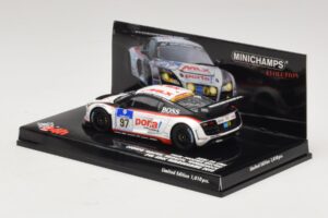 Audi R8 LMS GT3 #97 Phoenix Racing 24 Hours of Nurburgring 2010 Minichamps 1:43 437101997 Metal - imagen 3 de 5