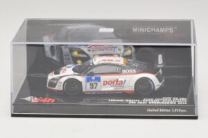 Audi R8 LMS GT3 #97 Phoenix Racing 24 Hours of Nurburgring 2010 Minichamps 1:43 437101997 Metal - imagen 4 de 5
