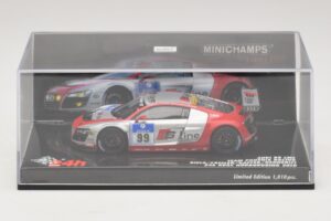 Audi R8 LMS GT3 #99 F. Biela / M. Fassler Phoenix Racing 24 Hours of Nurburgring 2010 Minichamps 1:43 437101999 Metal - imagen 4 de 5
