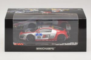 Audi R8 LMS GT3 #99 F. Biela / M. Fassler Phoenix Racing 24 Hours of Nurburgring 2010 Minichamps 1:43 437101999 Metal - imagen 5 de 5