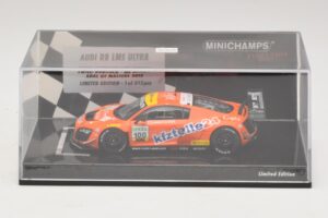 Audi R8 LMS Ultra #100 MS Racing Patel / Dobitsch ADAC GT Masters 2013 Minichamps 1:43 437130100 Metal - imagen 4 de 5