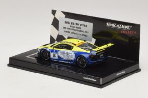 Audi R8 LMS Ultra #16 Busch 24 Hours of Nurburgring 2013 Minichamps 1:43 437130116 Metal - imagen 3 de 5