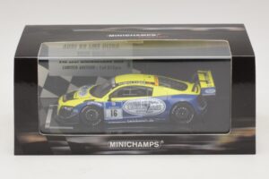 Audi R8 LMS Ultra #16 Busch 24 Hours of Nurburgring 2013 Minichamps 1:43 437130116 Metal - imagen 5 de 5