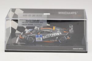 Audi R8 LMS Ultra #29 Team WRT Sandstorm L. Vanthoor 24 Hours of Nurburgring 2013 Minichamps 1:43 437130129 Metal - imagen 4 de 5