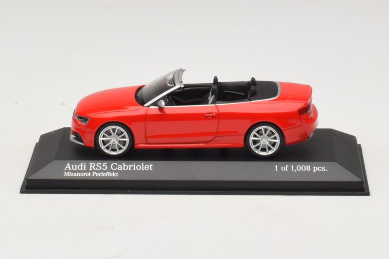 Audi RS5 B8 Descapotable Rojo Minichamps 1:43 Audi RS5 B8 Descapotable Rojo Minichamps 1:43 410011230 Metal