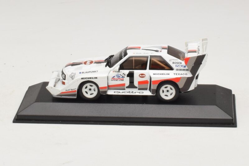 Audi Sport Quattro S1 #1 W. Rohrl Pikes Peak International Hill Climb Winner Record 1987 Minichamps 1:43 Audi Sport Quattro S1 #1 W. Rohrl Pikes Peak International Hill Climb Winner Record 1987 Minichamps 1:43 410871201 Metal