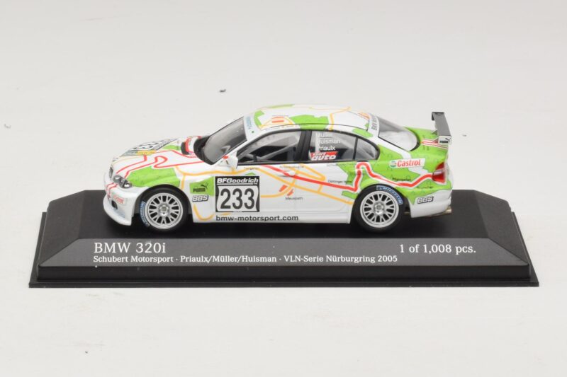 BMW 320i E46 #233 A. Priaulx / J. Muller Schubert Motorsport VLN Nurburgring 2005 Minichamps 1:43 400052433 Metal