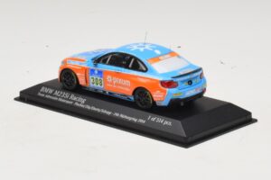 BMW M235i Team Adrenalin #308 Fischer / Zils 24 Hours of Nurburgring 2014 Minichamps 1:43 437142408 Metal - imagen 3 de 4