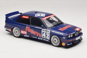BMW M3 E30 Auto Maass #42 H. Becker DTM 1992 Minichamps 1:18 180922042 Metal - imagen 6 de 8