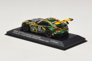 BMW Z4 GT3 Saudi Falcons #12 Al Faisal / Binladen 24 Hours of Dubai 2013 Minichamps 1:43 437132412 Metal - imagen 3 de 4