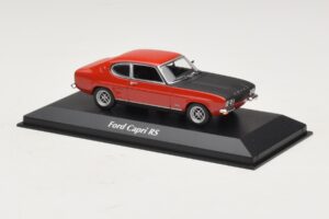 Ford Capri I Rojo Con Capó Negro Maxichamps 1:43 940085801 Metal - imagen 3 de 4