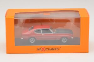 Ford Capri I Rojo Con Capó Negro Maxichamps 1:43 940085801 Metal - imagen 4 de 4