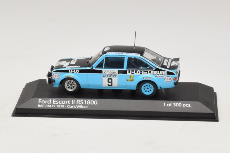 Ford Escort Mk2 RS1800 #9 R. Clark / Wilson RAC Rally 1978 Minichamps 1:43 400788409 Metal