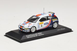 Ford Focus RS WRC #4 C. McRae / N. Grist Rally Monte Carlo 2001 Minichamps 1:43 430018904 Metal - imagen 2 de 4