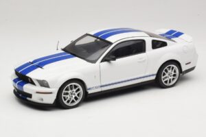 Ford Shelby Cobra GT500 Concept Blanco con Raya Azul AUTOart 1:18 73052 Metal