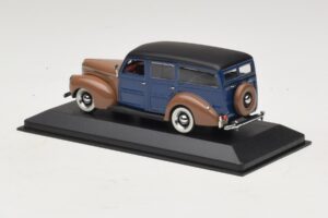 Ford V8 De Luxe Woody Station Wagon Marrón Azul Minichamps 1:43 400082112 Metal - imagen 3 de 4