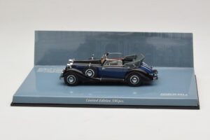 Horch 853 A Sport Cabriolet Negro Azul Minichamps 1:43 436012036 Metal