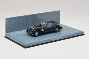 Horch 853 A Sport Cabriolet Negro Azul Minichamps 1:43 436012036 Metal - imagen 2 de 5