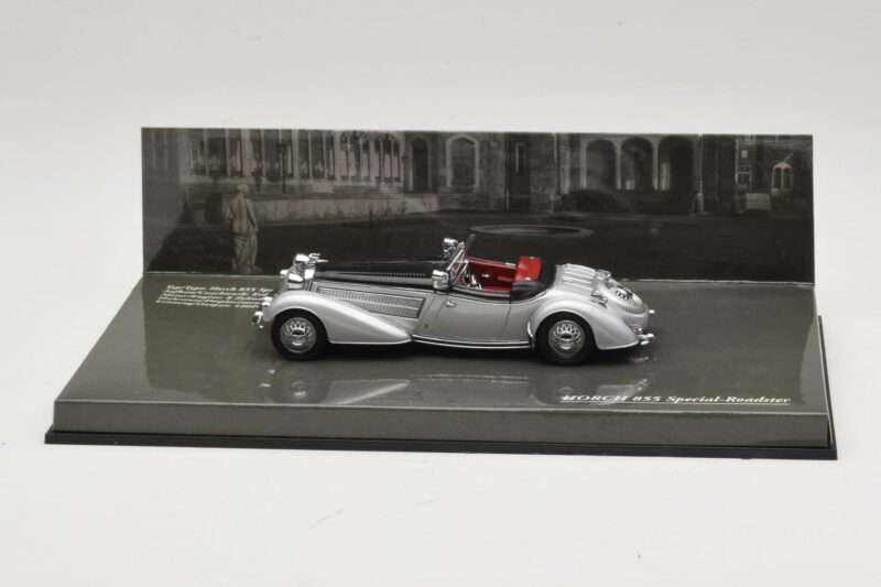 Horch 855 Special Roadster Plata Negro Minichamps 1:43 436014204 Metal