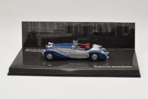 Horch 855 Special Roadster Plata Azul Minichamps 1:43 436014202 Metal