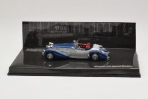 Horch 855 Special Roadster Azul Plata Sin Caja Exterior Minichamps 1:43 436014202-O1 Metal