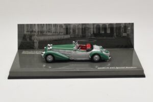 Horch 855 Special Roadster Plata Verde Minichamps 1:43 436014205 Metal