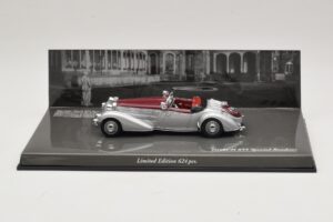 Horch 855 Spezial Roadster Plata Rojo Minichamps 1:43 436014206 Metal