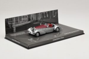 Horch 855 Spezial Roadster Plata Rojo Minichamps 1:43 436014206 Metal - imagen 2 de 5