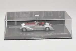 Horch 855 Spezial Roadster Plata Rojo Minichamps 1:43 436014206 Metal - imagen 5 de 5