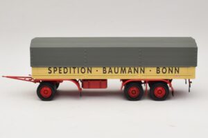 Kassbohrer Remolque de Plataforma Baumann Bonn Minichamps 1:43 439161097 Metal - imagen 3 de 6