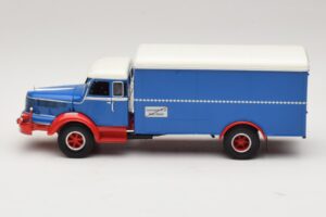 Krupp Titan Camión Furgón Azul Rojo Minichamps 1:43 439069040 Metal - imagen 3 de 6