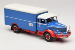 Krupp Titan Camión Furgón Azul Rojo Minichamps 1:43 439069040 Metal - imagen 4 de 6