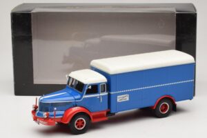 Krupp Titan Camión Furgón Azul Rojo Minichamps 1:43 439069040 Metal - imagen 6 de 6