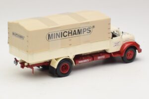 Magirus-Deutz S 7500 Jupiter Camión de Plataforma Blanco Rojo Minichamps 1:43 439141022 Metal - imagen 2 de 6