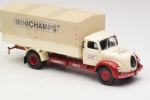 Magirus-Deutz S 7500 Jupiter Camión de Plataforma Blanco Rojo Minichamps 1:43 439141022 Metal - imagen 4 de 6