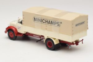 Magirus-Deutz S 7500 Jupiter Camión de Plataforma Blanco Rojo Minichamps 1:43 439141022 Metal - imagen 5 de 6