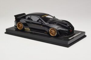 Maserati GranTurismo Liberty Walk Negro con Llantas Doradas AB Models 1:18 MAS-LB08-C Resina - imagen 4 de 7