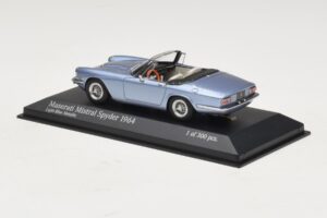 Maserati Mistral Spyder Light Blue Metallic Minichamps 1:43 437123432 Metal - imagen 3 de 4