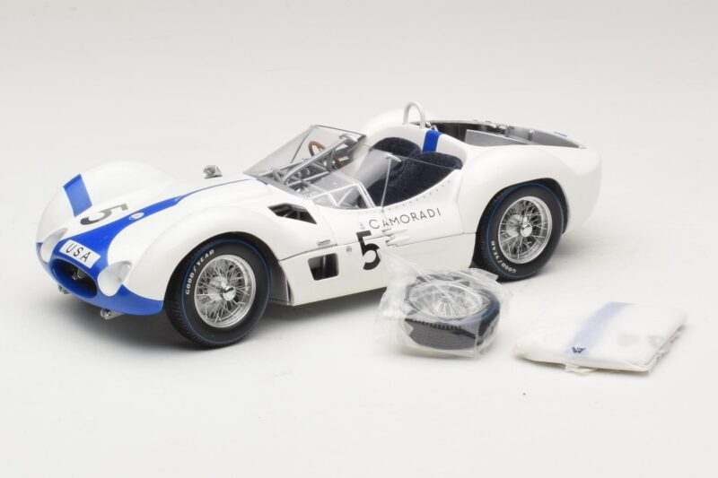 Maserati Tipo 61 #5 S. Moss / D. Gurney Camoradi ADAC 1000km Nurburgring Winner 1960 Minichamps 1:18 100601205 Metal