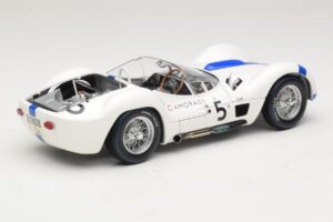 Maserati Tipo 61 #5 S. Moss / D. Gurney Camoradi ADAC 1000km Nurburgring Winner 1960 Minichamps 1:18 100601205 Metal - imagen 3 de 8