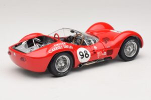 Maserati Tipo 61 #98 C. Shelby Times Mirror Grand Prix for Sportscars 1960 Minichamps 1:18 100601298 Metal - imagen 3 de 8