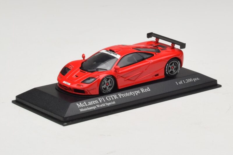 McLaren F1 GTR Prototype World Special Rojo Minichamps 1:43 MCLAREN007 Metal