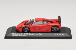 McLaren F1 GTR Prototype World Special Rojo Minichamps 1:43 MCLAREN007 Metal - imagen 3 de 4