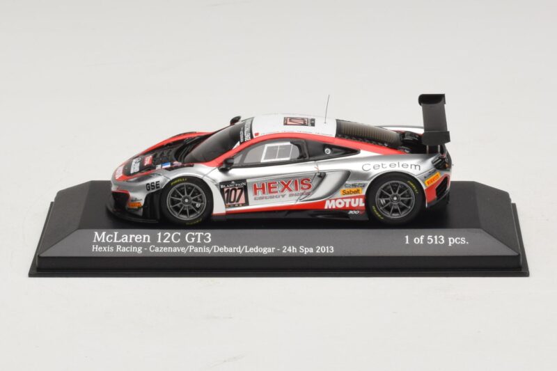 McLaren MP4-12C GT3 #107 Hexis Racing Cazenave / O. Panis 24 Hours of Spa 2013 Minichamps 1:43 437131397 Metal