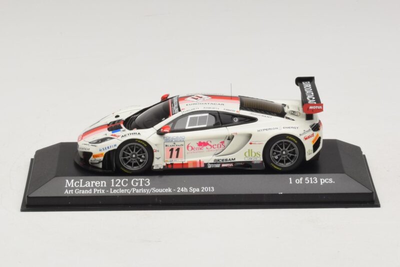 McLaren MP4-12C GT3 #11 Art Grand Prix Leclerc / Parisy 24 Hours of Spa 2013 Minichamps 1:43 McLaren MP4-12C GT3 #11 Art Grand Prix Leclerc / Parisy 24 Hours of Spa 2013 Minichamps 1:43 437131311 Metal