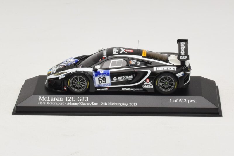 McLaren MP4-12C GT3 #69 Dorr Motorsport Adams / Klasen 24 Hours of Nurburgring 2014 Minichamps 1:43 437131399 Metal