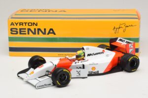 McLaren MP4/8 Ford #8 A. Senna Winner European GP 1993 Minichamps 1:18 540931818 Metal - imagen 2 de 7