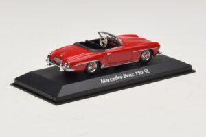Mercedes 190 SL Rojo Maxichamps 1:43 940033131-O Metal - imagen 2 de 4