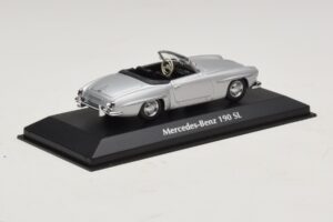 Mercedes 190 SL W121 Plata Maxichamps 1:43 940033130 Metal - imagen 2 de 4