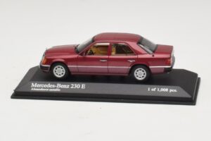 Mercedes 230E W124 Rojo Metalizado Minichamps 1:43 400037001 Metal